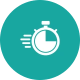 Fast timing concept icon