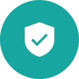 Shield emblem indicating safety approval