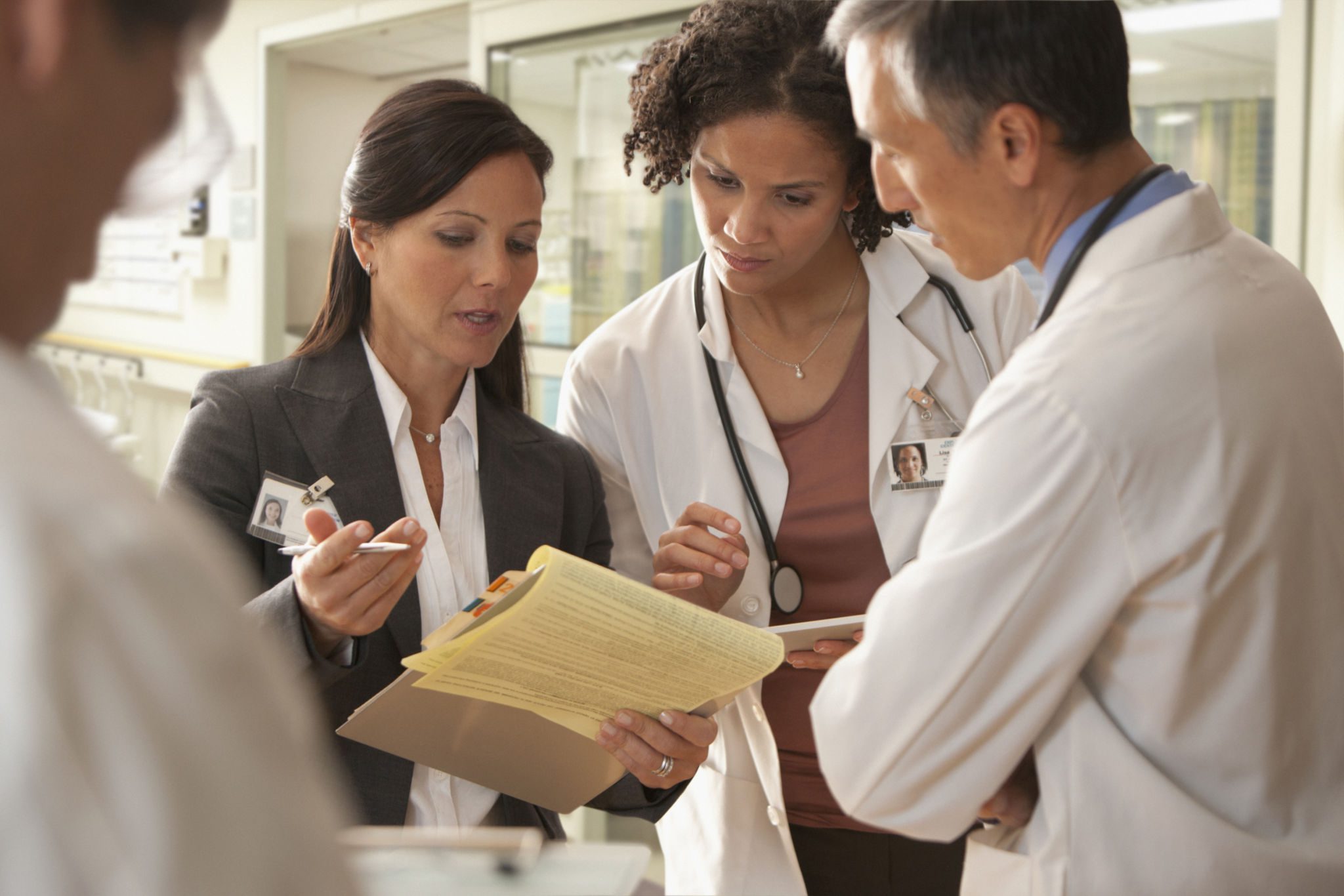 Medical team in discussion